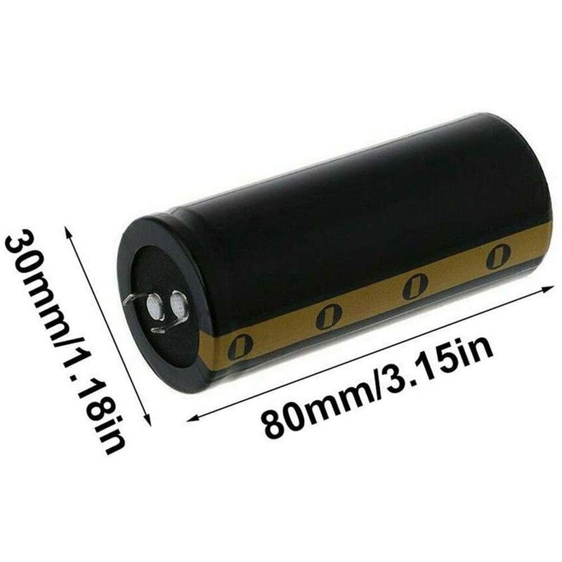 Electrolytic Capacitor 125V 10000uF Aluminum Screw Audio Filter Electrolytic Black 1Pcs