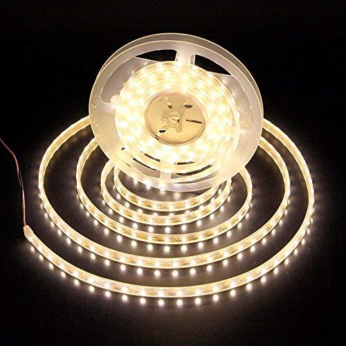 [AUSTRALIA] - LEDMY Flexible Led Strip Lights UL(E477884) DC 24V 72W SMD5050 300LEDs Led Tape Light Daylight White 4000K 5Meter/ 16.4Feet Using for Gardens, Homes, Kitchen, Car and Bar (Warm White, 16.4Ft IP68) Warm White 