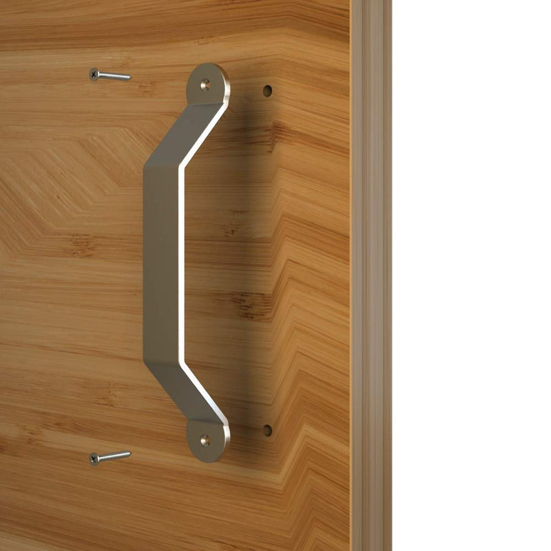 [AUSTRALIA] - JUBEST 10in Satin Nickel Side Mount Handle Pull for Sliding Barn Door American Style 