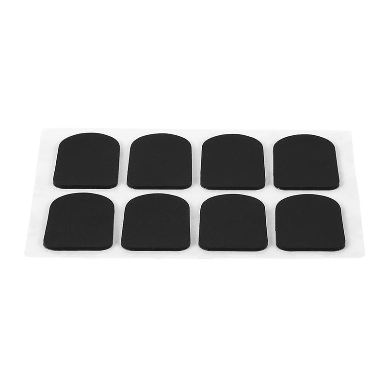 Bnineteenteam Sax Mouthpiece Patches Pad for Soprano Alto Tenor Saxophone Clarinet (0.3/0.5/0.8mm 2 Color，2 Shape 0.8mm black round