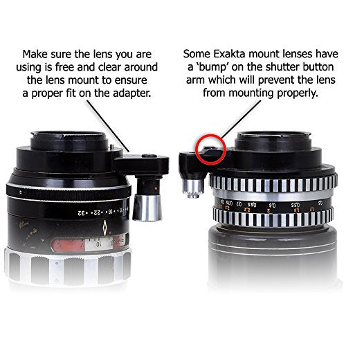 Fotodiox Pro Slim Lens Mount Adapter Without Glass Element - Exakta Manual or Preset Lens to Canon EOS EF-S Cameras Only Exakta (Slim Ver.) Single