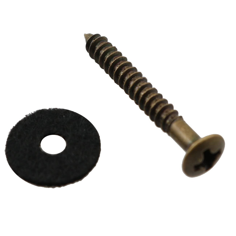 Guitar Strap Button LQ Industrial 1Pair Bronze Guitar Strap Button Pegs Lock Pins with Screws and Gaskets for Bass Ukulele Mushroom