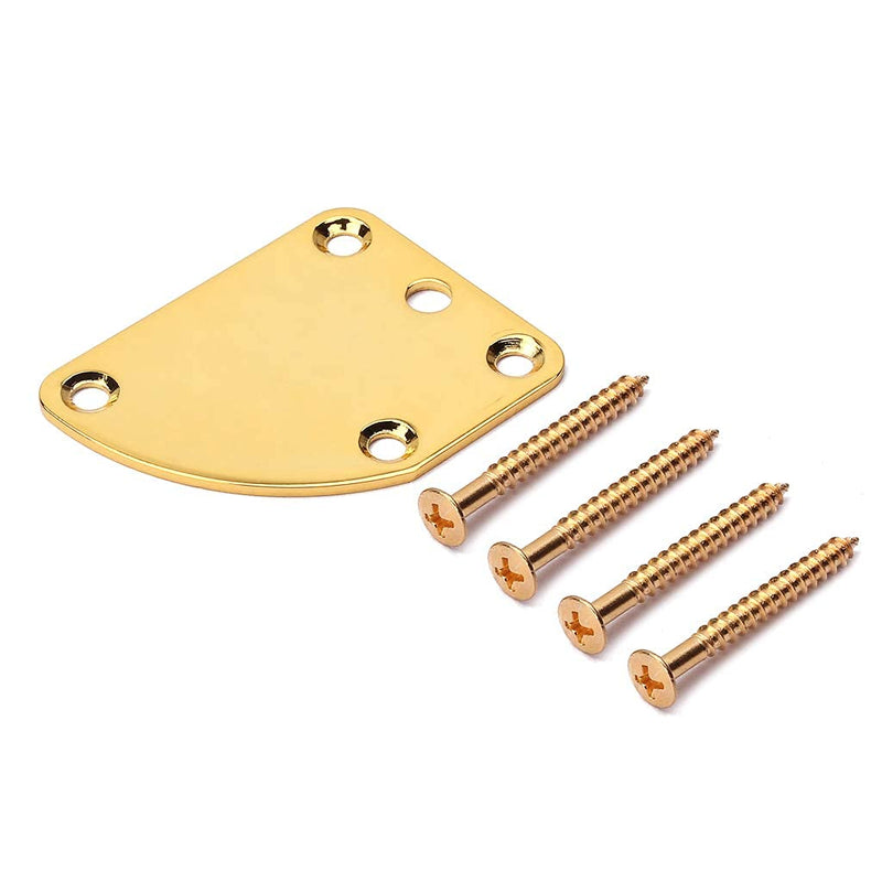 Alnicov Triangle 5 Holes Electric Guitar Neck Plate Guitar Neck Force Plate Connecting Plate for Electric Guitar Replacement