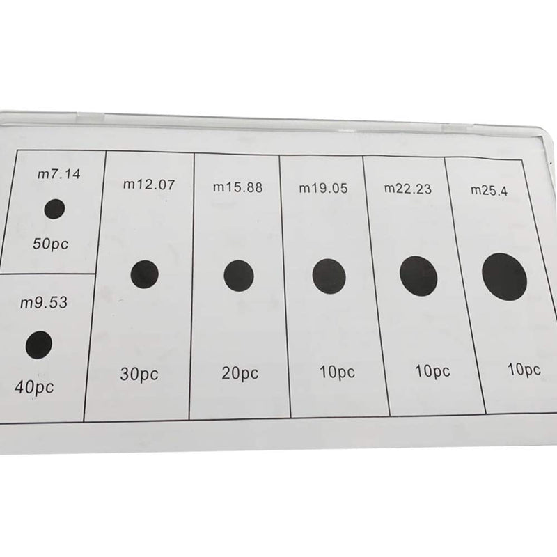 170Pcs Rubber Grommet Kits Firewall Hole Plug Set Electrical Wire Gasket Set for Wire Plug and Cable