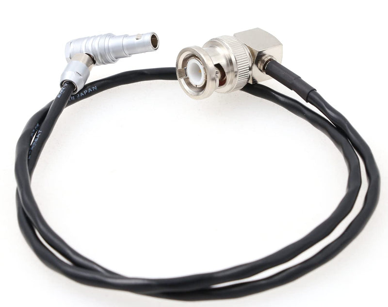 ZBLZGP Time Code Adapter Cable for Red Epic Scarlet Right Angle BNC Male to Right Angle 00B 4 Pin Male Nor1438 Cable elbow 4 pin