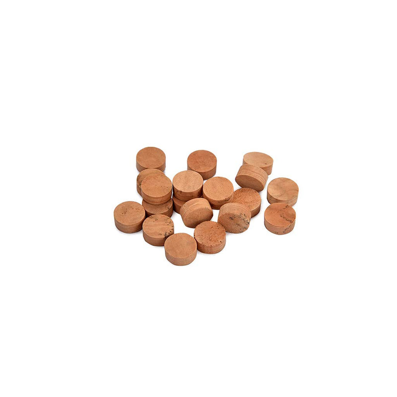 Alnicov 20Pcs Saxophone Cork Mats Trumpet Cornet Water Key Spit Value Cork Pads For Brass Instrument Parts Repair Accessories