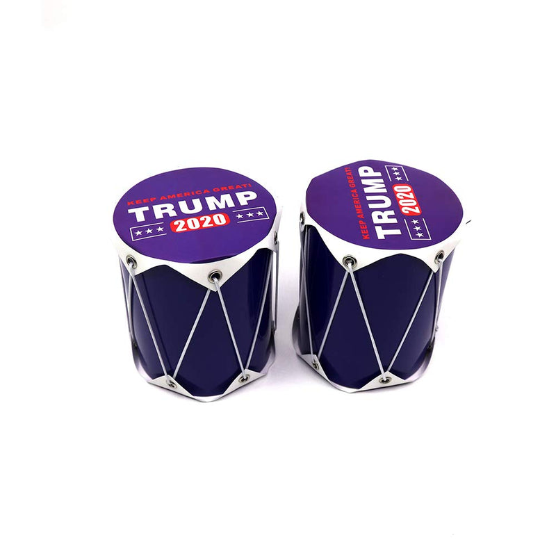 Fleurapance Trump Drum for President 2020 Keep America Great Drum Hand Shaker Cheering Drum,2 pack