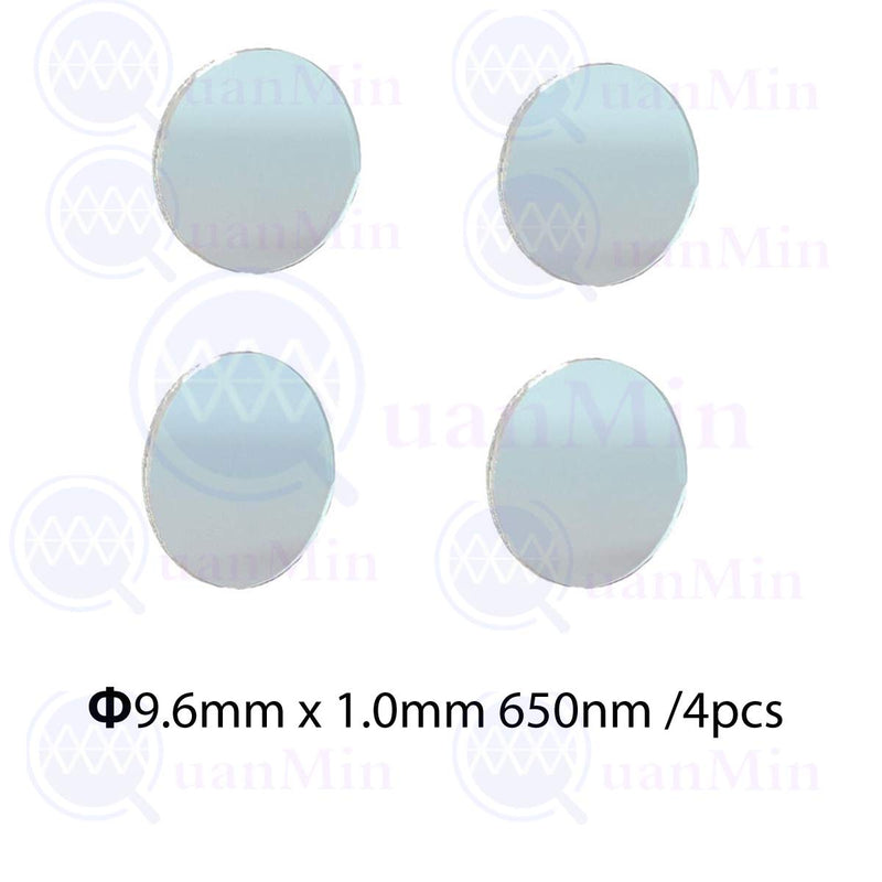 Quanmin 9.6mm×1.0 mm 4PCS Slim Optical 650nm IR Cut Filter Infrared Filter Camera Lens for use with 4k Sports Camera DIY Modified GoPro Hero5 Hero6 Hero7 YI 4K/4K+/RX0 Black Action Cameras