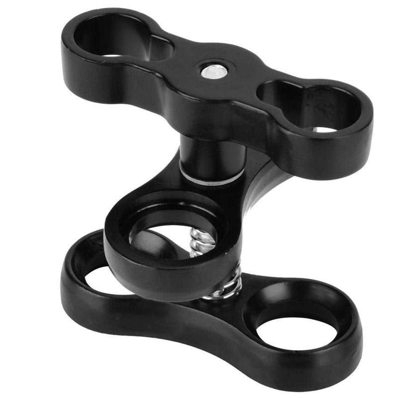 Keenso 1 Ball Clamp, Aluminum Alloy Diving Light Clamp 360°Rotation Ball Butterfly Clip Camera Butterfly Clip Diving for Camera