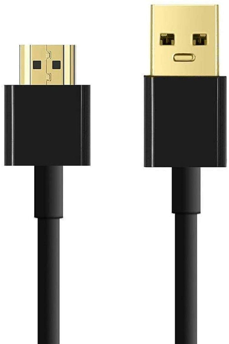 USB to HDMI Cable, Hdmi to USB Cable Adapter 2M/6.6ft USB 2.0 Male to HDMI Male Charger Cable Splitter Adapter Converter Cable Cord