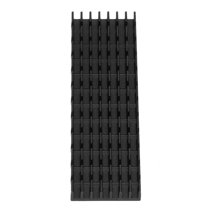 YWBL-WH 10Pcs Heatsink Aluminum Heatsink Cooling Fin 22×6×70mm Circuit Board Cooling Fin HeatSink Cooler Chip Heat Sink for M.2 2280 SSD(Black)