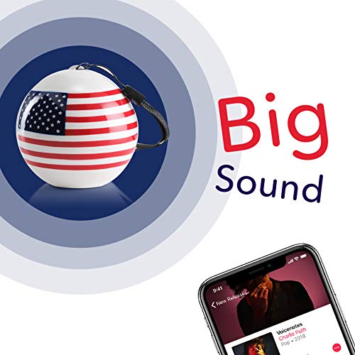 Compact iCute Bluetooth Wireless Speaker - American Flag