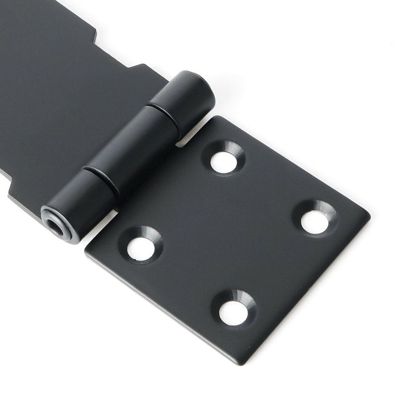 Alise 2Pcs Padlock Hasp Door Clasp Gate Lock Latch,SUS 304 Stainless Steel Matte Black Finish 5 Inch