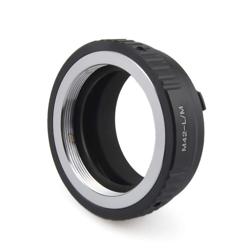 M42 to L/M Lens Adapter, Compatible with M42 (42x1mm) Screw Mount Lens to Leica M LM Mount Camera Such as M240, M240P,M3, M2, M1, M4, M5, M6, MP, M7, M8, M9 M42 to L/M adapter