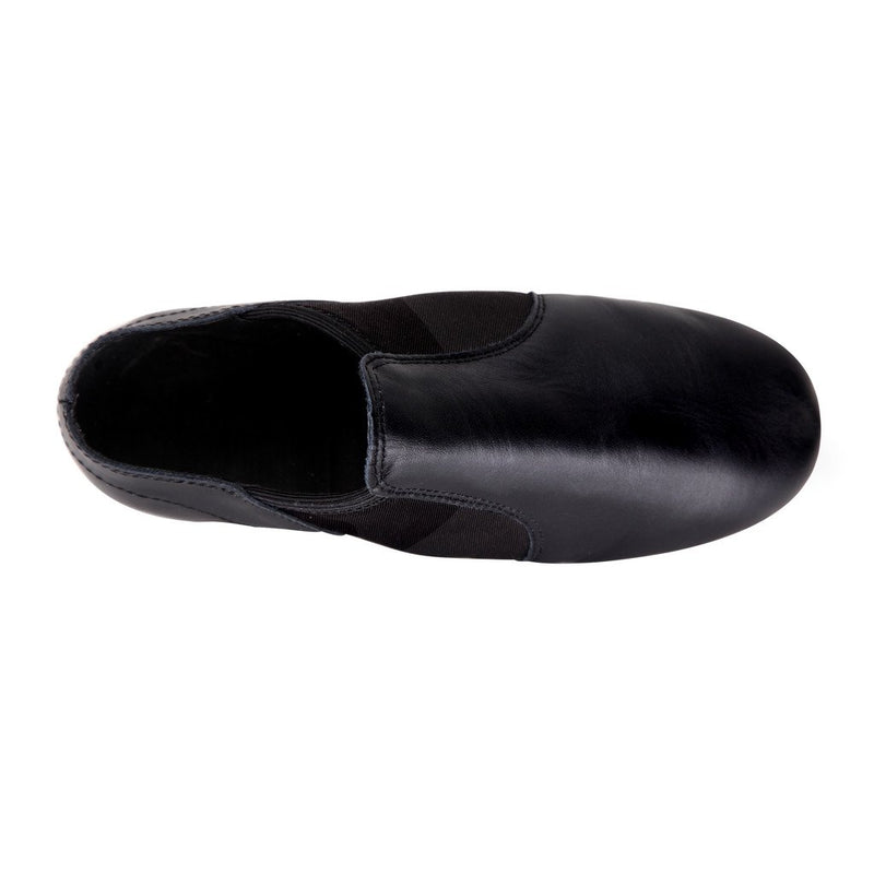Linodes Leather Jazz Shoe Slip On for Girls and Boys (Toddler/Little Kid/Big Kid) 7 Toddler Black