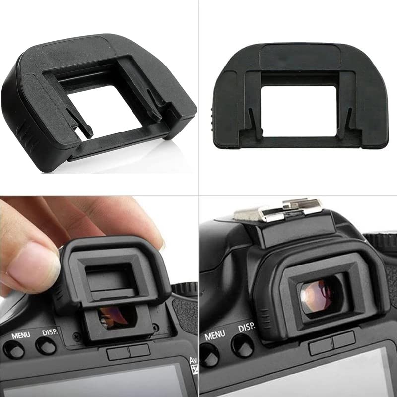 [3 Pack] Camera Eyecup Eyepiece for Canon EF Replacement Canon Rebel T6s T6i T6 T5i T5 T4i T3i T3 T2i Canon EOS 300D 350D 400D 450D 500D 550D 600D 1000D/1100D/700D/100D +Cute Animal Hotshoe