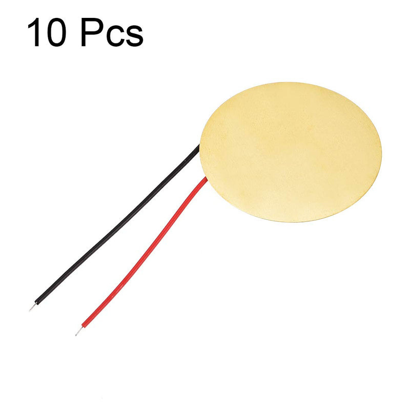 uxcell 10 Pcs Piezo Discs 35mm Acoustic Pickup Transducer Microphone Trigger Element CBG Guitar