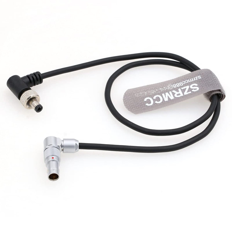 SZRMCC Rotatable Right Angle 2 Pin to Locking DC Plug Power Cable for Z CAM E2-S6 E2-F6 E2-F8 Flagship Camera to Atomos Shogun Ninja V Monitor Video Devices Pix-E7 Pix-E5 Right Angle Locking DC