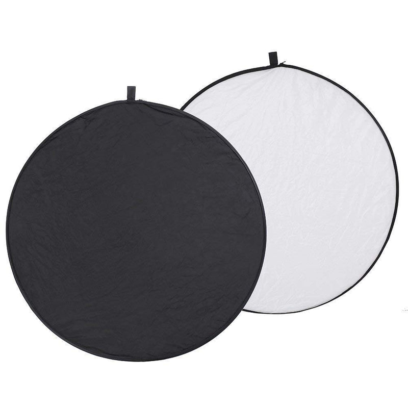 Light Reflector Photography,32-Inch /80CM Portable 5 in 1 Translucent, Silver, Gold, White Black Collapsible Round Multi Disc Light Reflector Studio Any Photography Situation