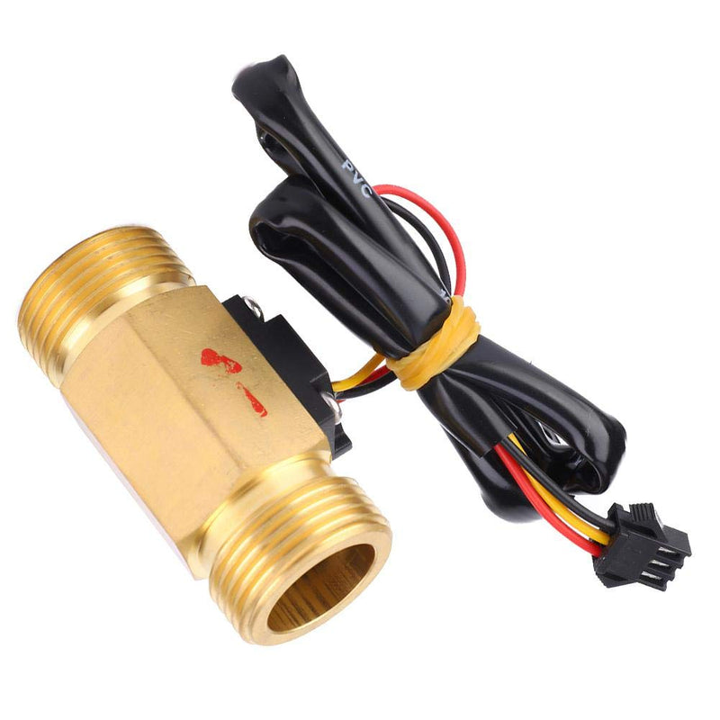 Flow Meter Controller,G3/4 Male-Male Hall Effect Sensor Switch,Water Flowmeter Counter Flow Sensor Rate Meter,1~30L/min