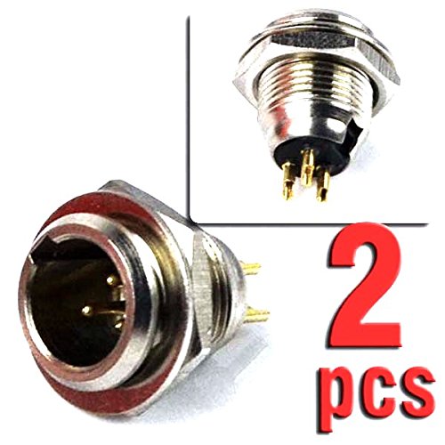 [AUSTRALIA] - CESS 3-Pin Mini XLR Cable Male Connector Adapter For Mic Microphone - Mini XLR Socket,3 Pin (2 PACK) 
