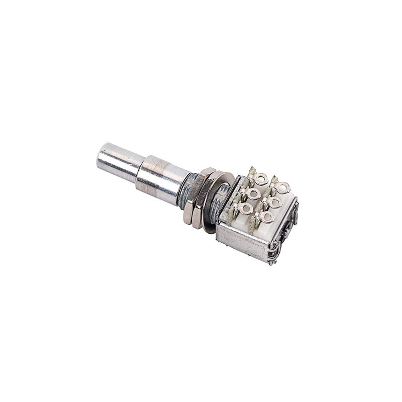 Alnicov Guitar Bass Mini Dual Pots Stacked Concentric Potentiometer W/Center Detent B100K