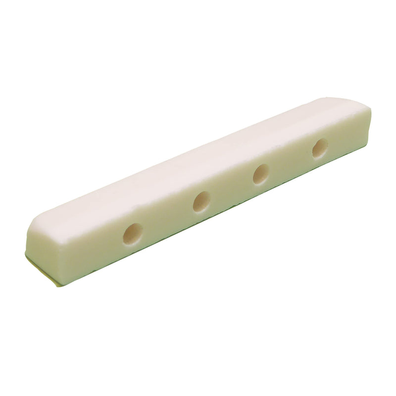 White classical guitar nut 52mm x 6mm high quality resin material.