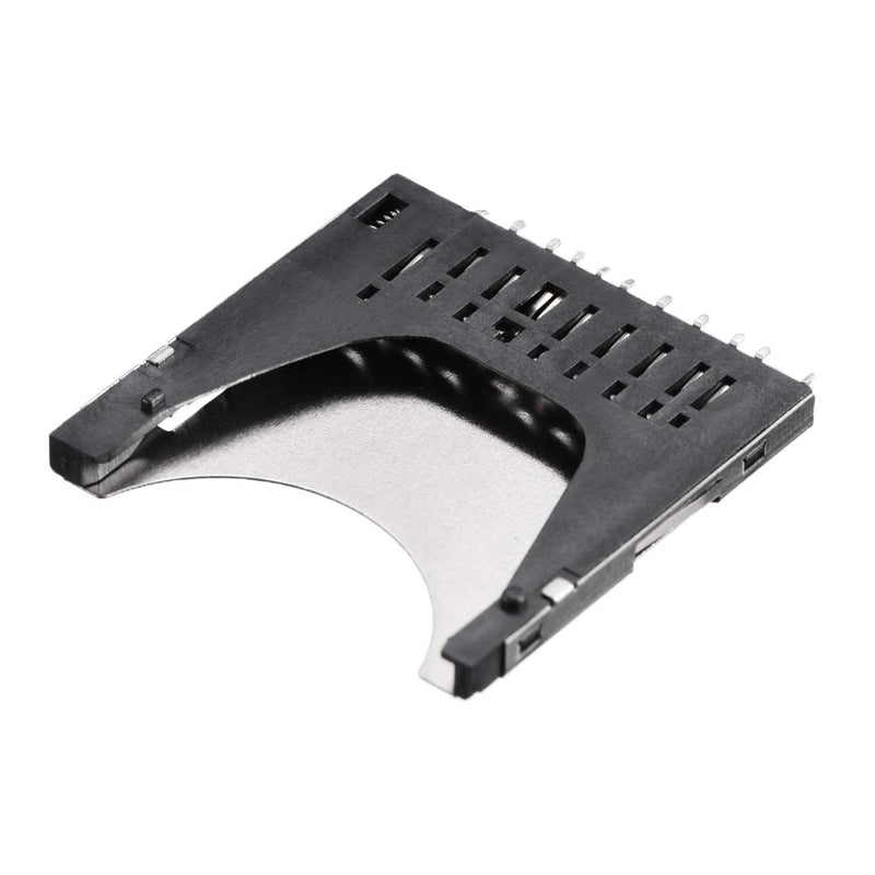 uxcell SD Memory Card Socket Holder Spring Loaded Push Type 10 Pin 5pcs