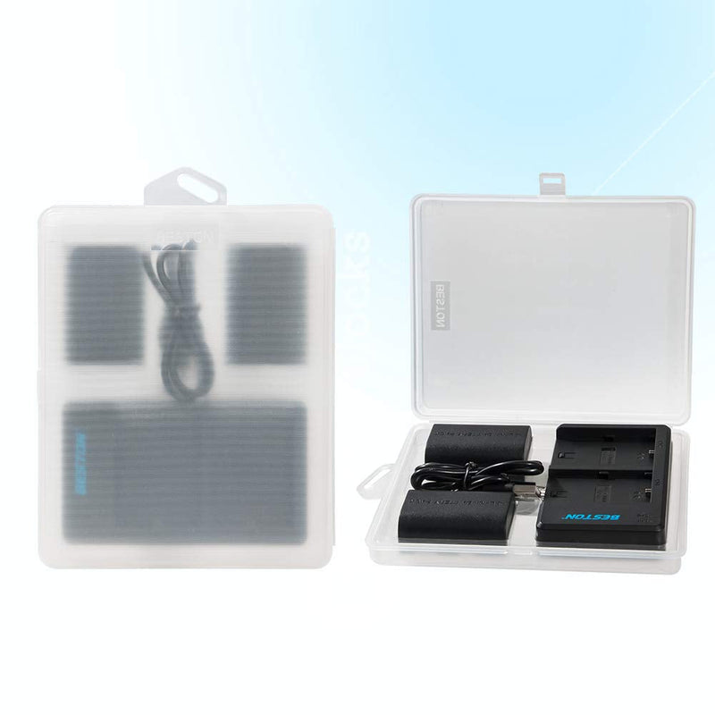 [AUSTRALIA] - BESTON 2-Pack LP-E6 LP-E6N Battery Pack and Rapid USB Charger for Canon EOS R R5 R6, 6D 7D 60D 70D 80D 90D, 5D Mark II III IV, 6D Mark II, 7D Mark II, 5DS R, XC10 XC15 Cameras 