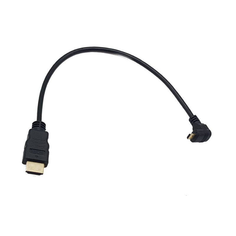 Seadream 1Foot 90 Degree Up Angle Micro HDMI Male To HDMI Male Cable Connector (1Pack Up angled) 1Pack Up angled