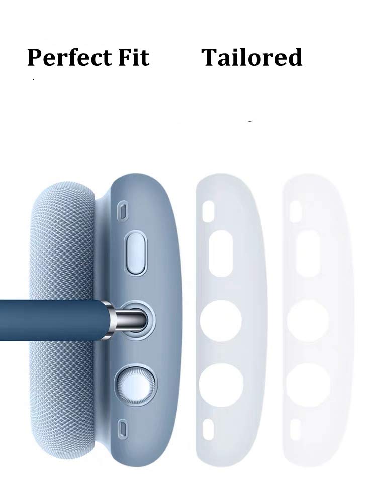 [AUSTRALIA] - Earpads Cushions Protectors Cover Case，Soft Silicone Ear Pads Cup Compatible with AirPods Max Headphones (Green) Green 