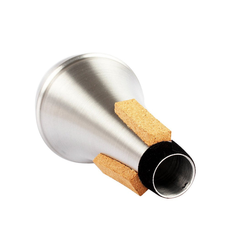 an-do-er Trumpet Straight Mute Sourdine Aluminum Alloy Silver Color