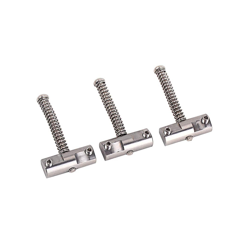 Alnicov Guitar Compensated Bridge Saddles Set (3PCS) - 10.8mm Barrel-Style Bridge Saddle for Telecaster Tele Style Electric Guitar