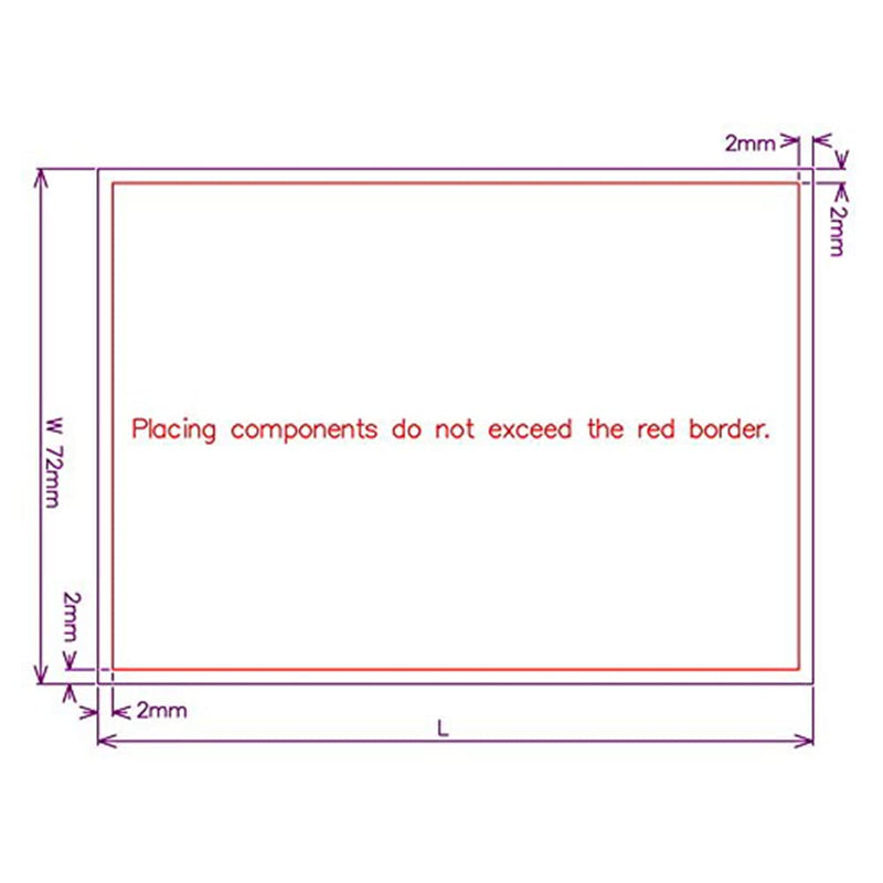 Jienk PCB DIN Rail Mount Carrier, Circuit Board Mounting Holder for 35mm Wide DIN Rail PCB 150mm*72mm