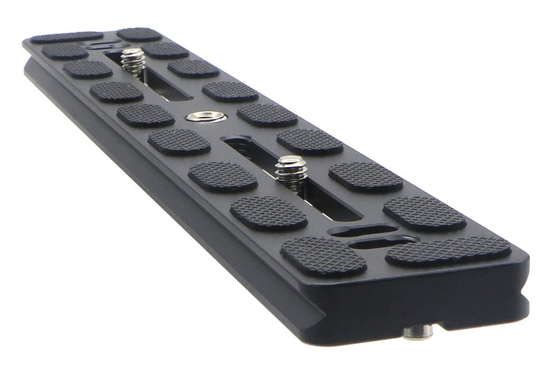 HITHUT PU-250 250mm Universal Long Quick Release Plate Dual Dovetail Slide Rail with D-Ring Screw for Ball Head Tripod Mount DSLR Camera Arca Swiss Compatible