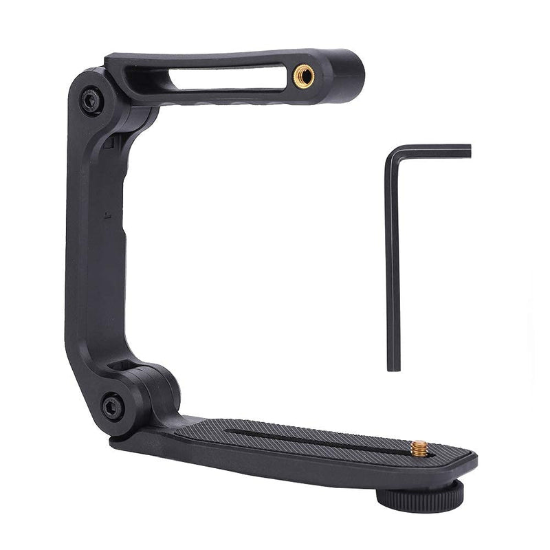 U-Grip Handle Stabilizer,Portable Foldable Video Filming Camera Handheld Stabilizing Grip Rig with Built-in Hexagon Wrench,1/4 Inch Thread Groove,for DSLR/Digital Video Cameras
