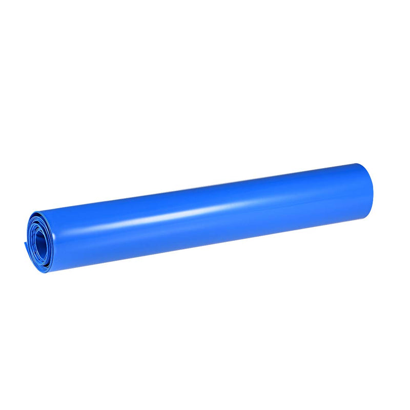 uxcell Battery Wrap, 300mm Flat Width 191mm Dia 1m PVC Heat Shrink Tube Wraps for Big Battery Pack Blue