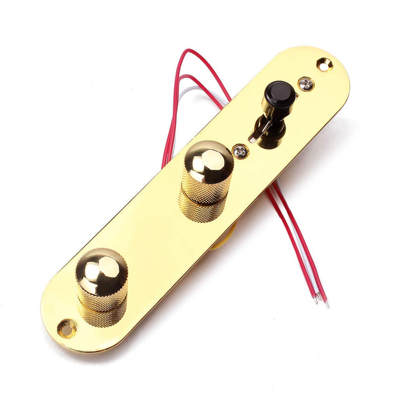 Alnicov 3 Way Wired Loaded Prewired Control Plate Harness Switch Knobs for TL Tele Telecaster Guitar Parts