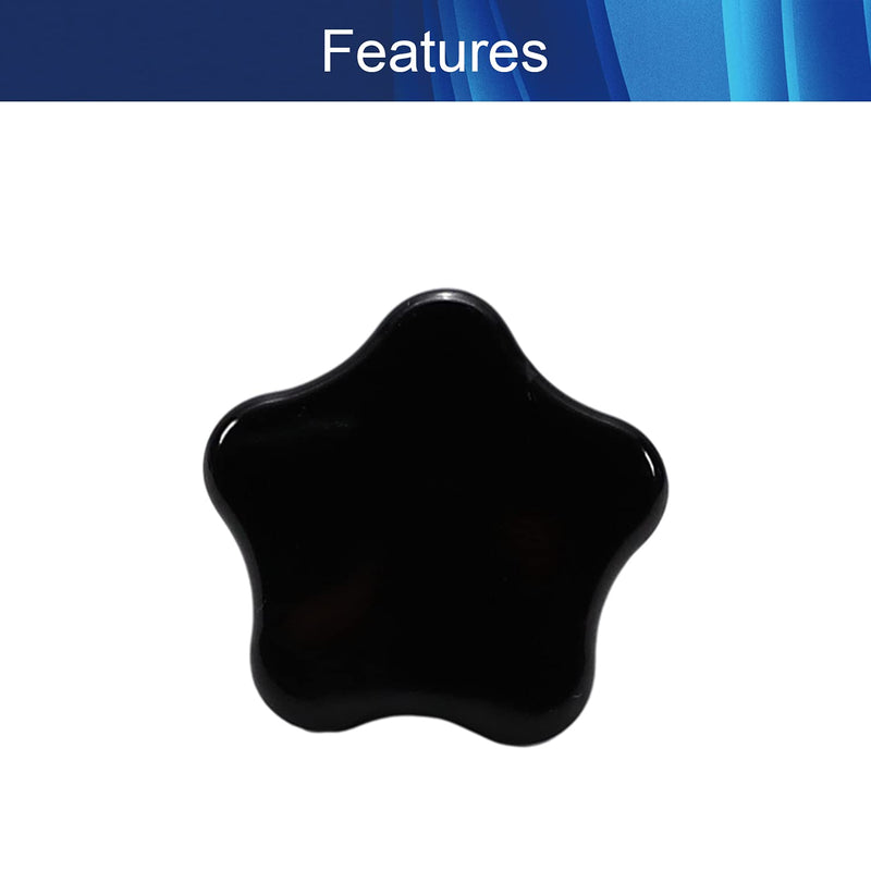Aicosineg M8 x 15mm Male Thread 32mm Dia Star Knobs Grips Handle Hardware Zinc Stud Replacement for Industry Mechanical Equipment Furniture Black Tone 10pcs M8 32*15mm 10pcs