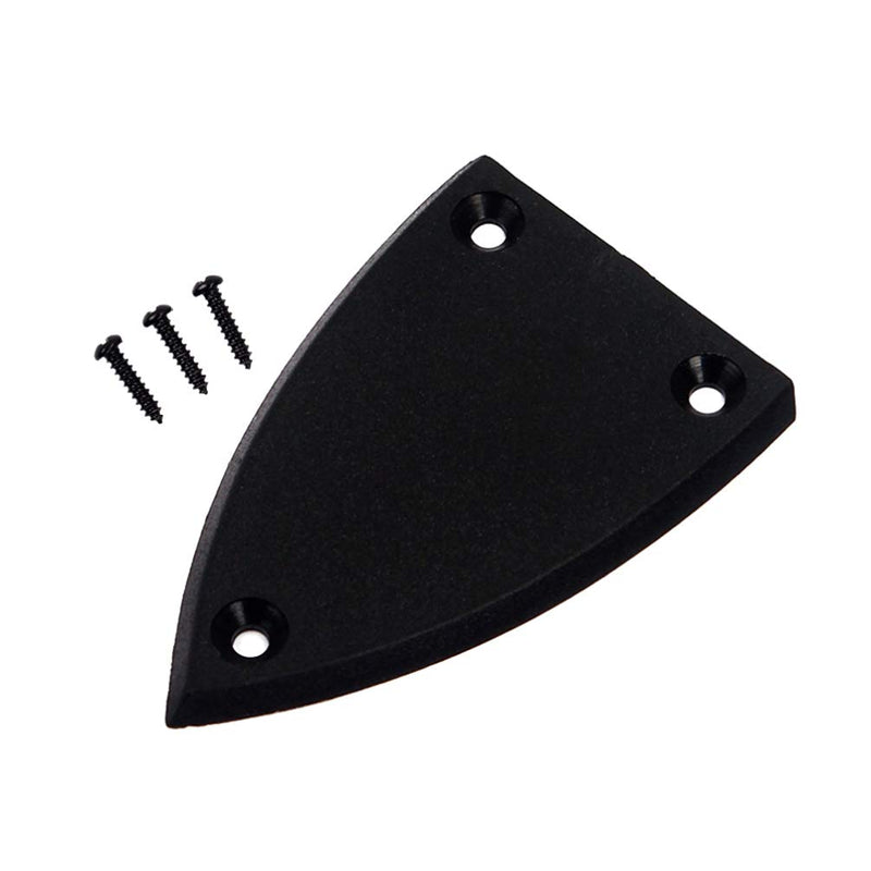 Healifty Guitar Truss Rod Cover 3 Holes Triangle Plastic Truss Rod Cover for Electrical Guitar Bass Replacement Parts 2pcs