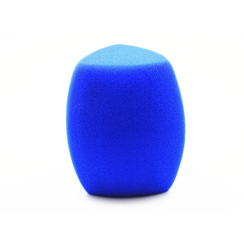 Saidbuds Foam Microphone Windscreen Large Mic Foam Cover Windshields for Handheld Interview Microphone(Blue) Blue