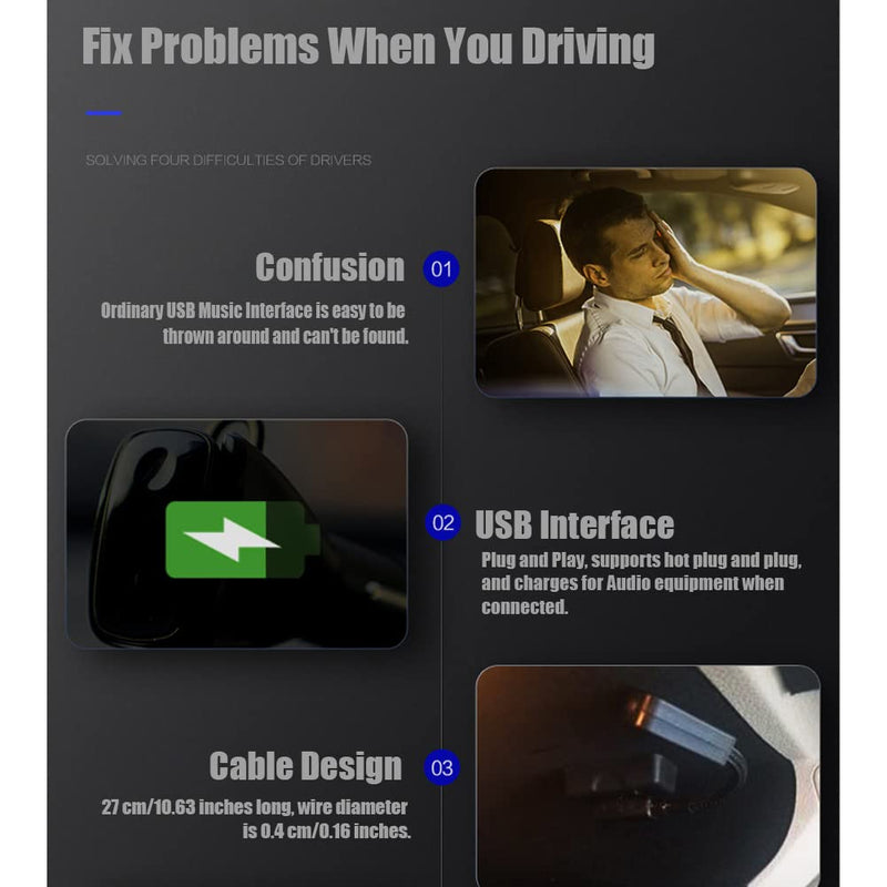 [AUSTRALIA] - Fydun USB Adapter, USB Music Interface AMI MMI AUX MP3 Cable Adapter for Audi A3 S4 A5 S5 A6 S6 A7 A8 Q5 Q7 R8 4F0051510G 