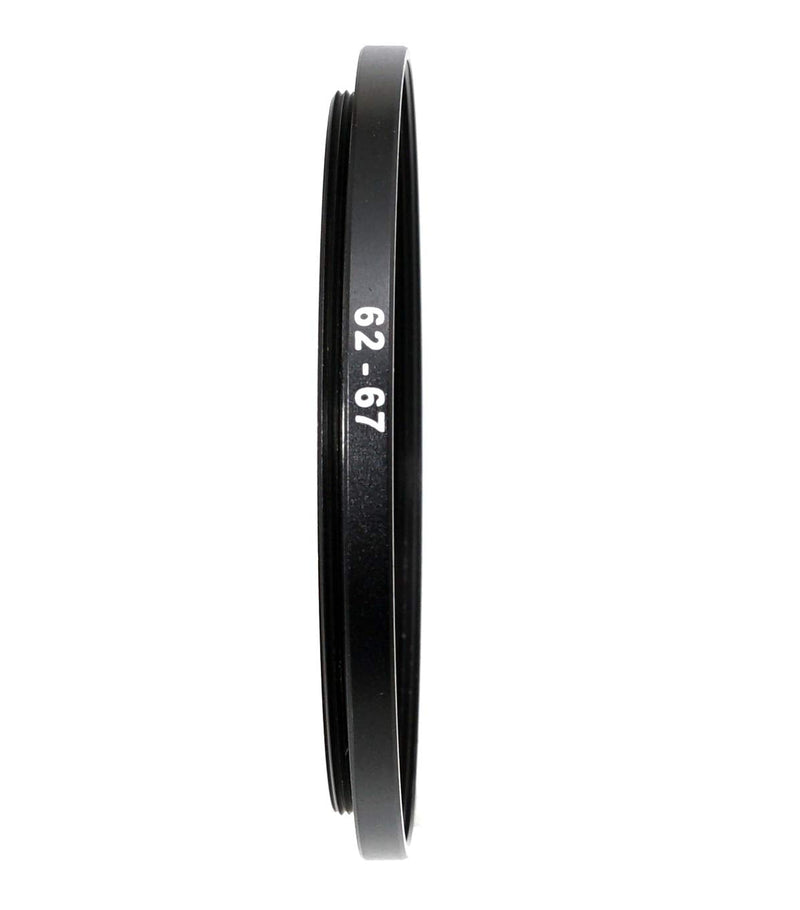 (2 Packs) 62-67MM Step-Up Ring Adapter, 62mm to 67mm Step Up Filter Ring, 62mm Male 67mm Female Stepping Up Ring for DSLR Camera Lens and ND UV CPL Infrared Filters