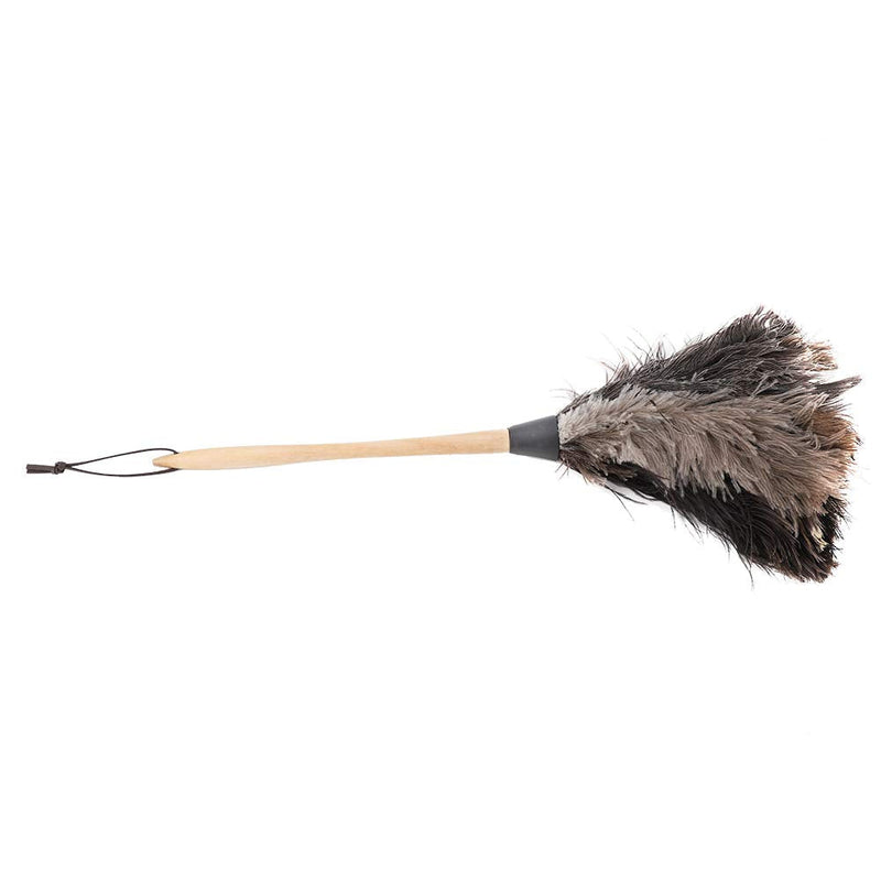 Ostrich Feather Duster, 22'' Super Soft Handmade Washable Non-electrostatic Ostrich Cleaning Duster Easy Efficient Dusting with Wooden Handle (Brown)