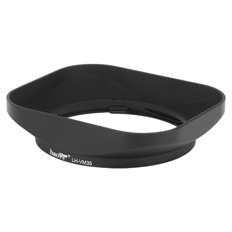Haoge LH-VM35 Bayonet Metal Square Lens Hood Shade Compatible with Voigtlander Nokton Aspherical ASPH 40mm f/1.2 VM, 35mm f1.2 VM, 50mm f1.2 VM Leica M Lens Replaces LH-8 Black