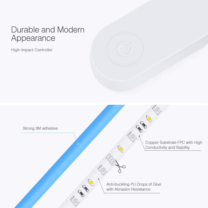 [AUSTRALIA] - Smart Life WiFi LED Strip Lights Works with Alexa, Google Home 19.7ft (2X3m) Waterproof IP65 , 16 Million Colors Phone App Controlled Music Sync RGBW LED Tape Lights for Indoor, Kitchen, TV,Party 