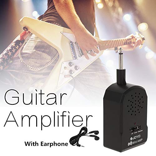 Guitar Practice Amplifier, Guitar Loudspeaker Amplifier with 3.5mm Earphone Jack, 15 x 6 x 4cm