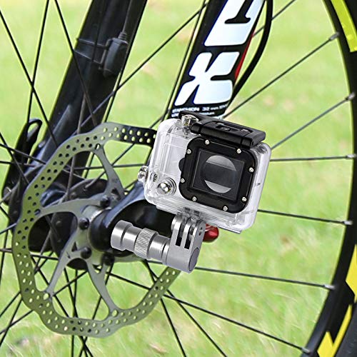 Hooshion Aluminium Alloy Bick Mount Bicycle Mount Wheel Mount Clamp Bike Extension Adapter Pole Mount for Gopro Hero Action Camera XiaoYi Camera