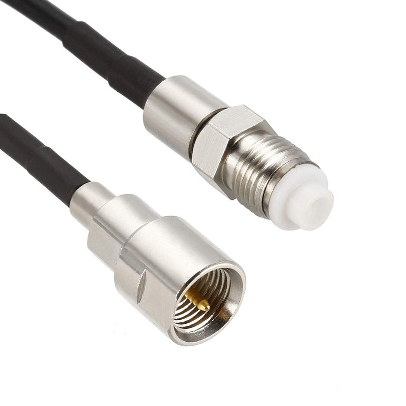 uxcell FME Male to FME Female Antenna Extension Cable RG174 RF Coaxial Cable 12 ft 2pcs 12 Feet