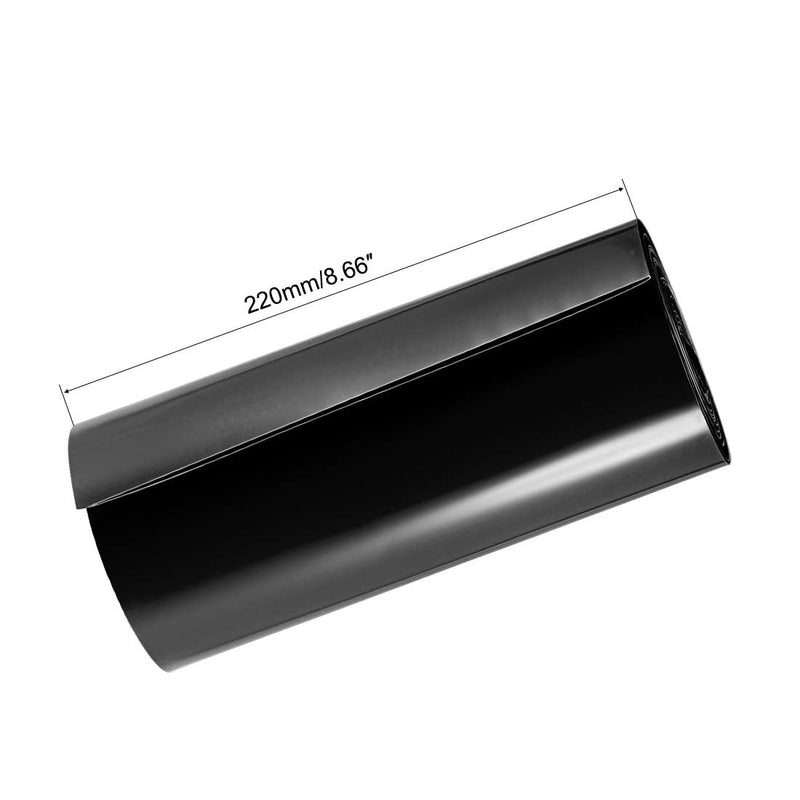 [AUSTRALIA] - uxcell Battery Wrap, 220mm Flat Width 140mm Dia 3 Meters PVC Heat Shrink Tube Wraps for Big Battery Pack Black 